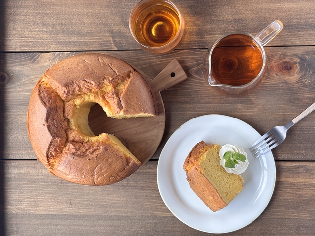 玄米粉シフォンケーキ