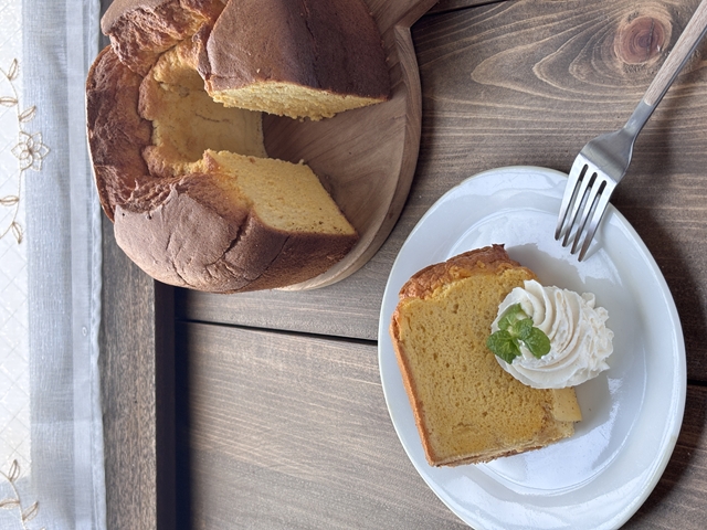 玄米粉シフォンケーキ